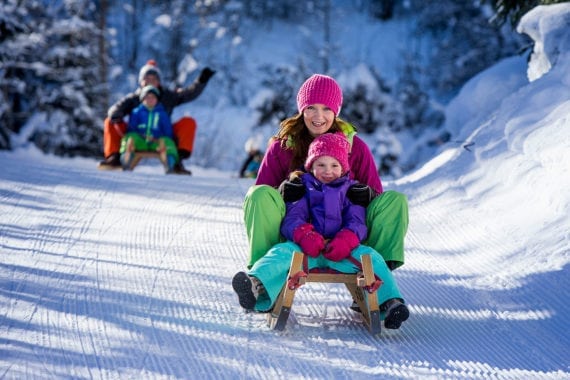 Rodeln, Winterurlaub in Filzmoos